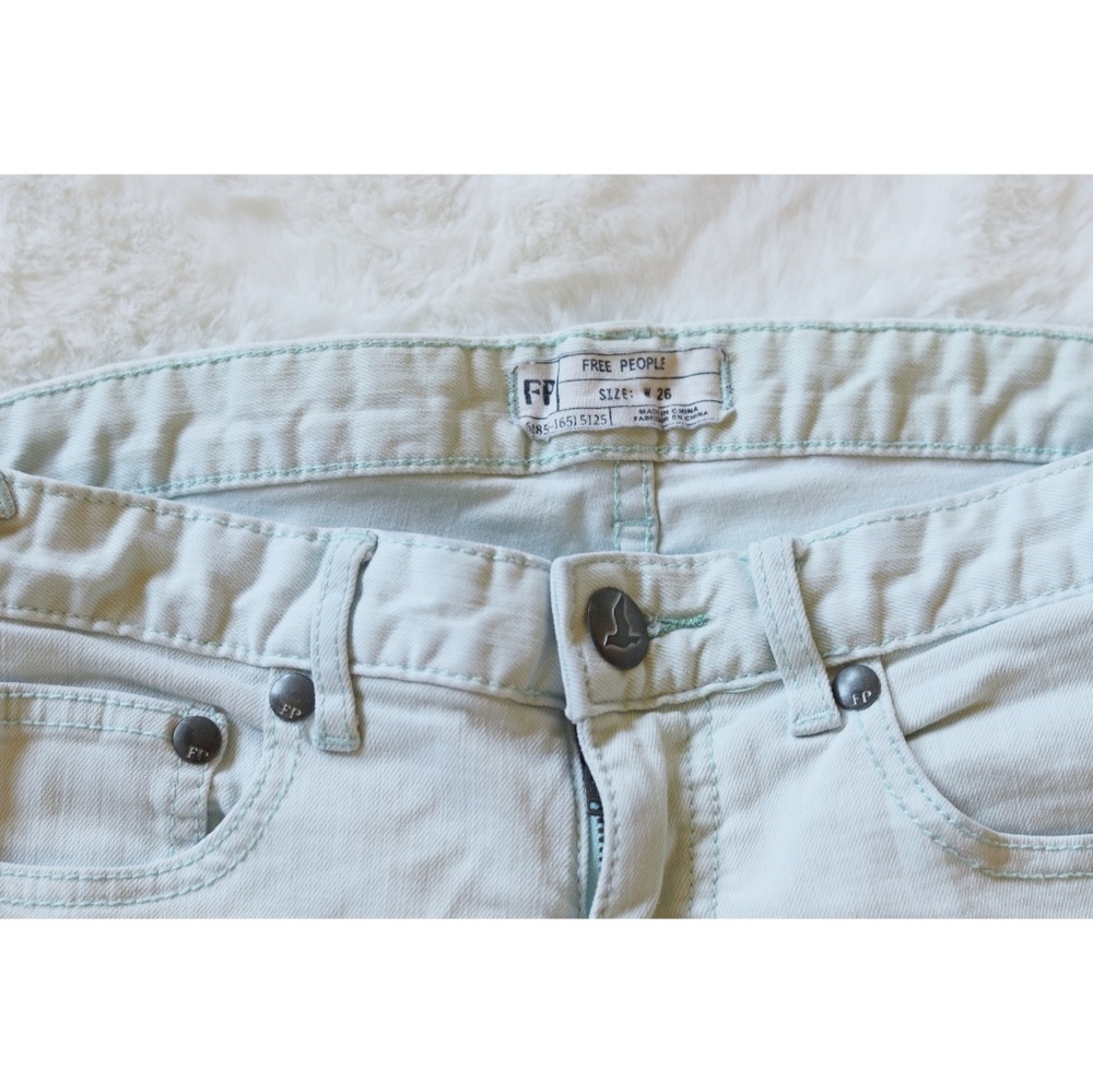 Free People | light aqua skinny jean - Picture 2 of 5